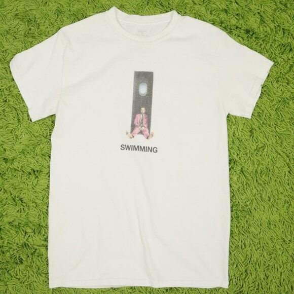 Mac Miller Swimming Graphic T-Shirt White Color - Picture 1 of 5